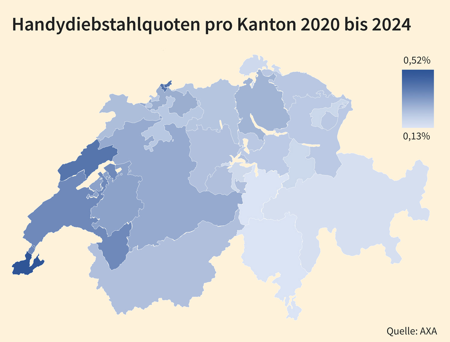 Handydiebstahlquotenn 2020 bis 2024